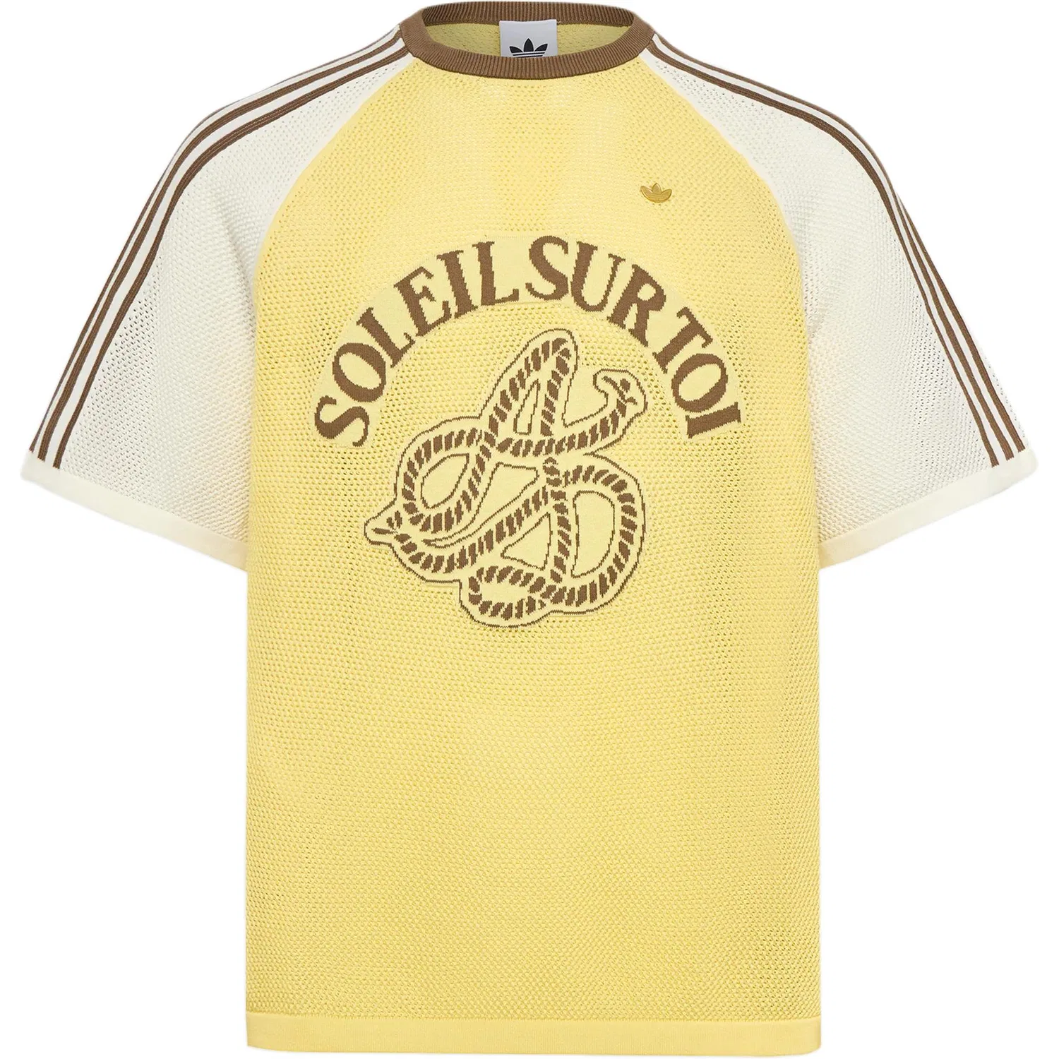 Футболка с круглым вырезом, Light Yellow/Jade White, Adidas Originals