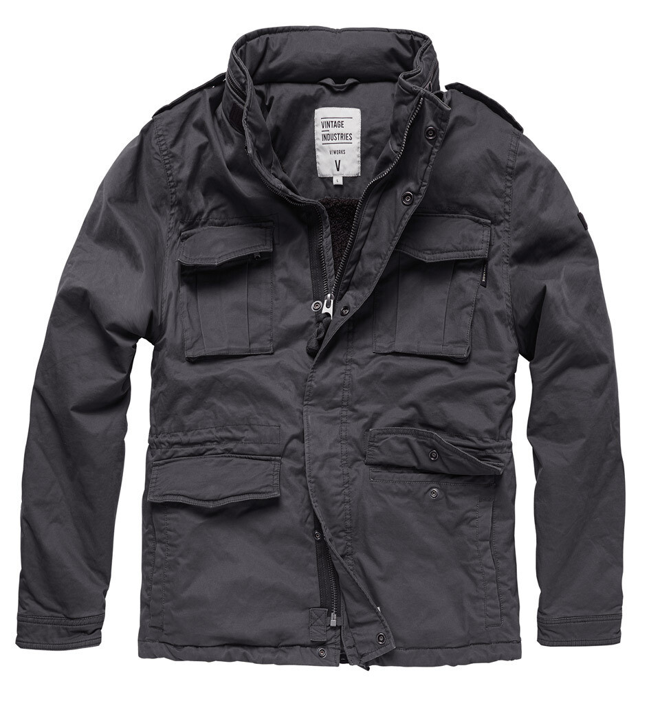 

Куртка Vintage Industries Madison Текстильная, черная, Черный;серый, Куртка Vintage Industries Madison Текстильная, черная