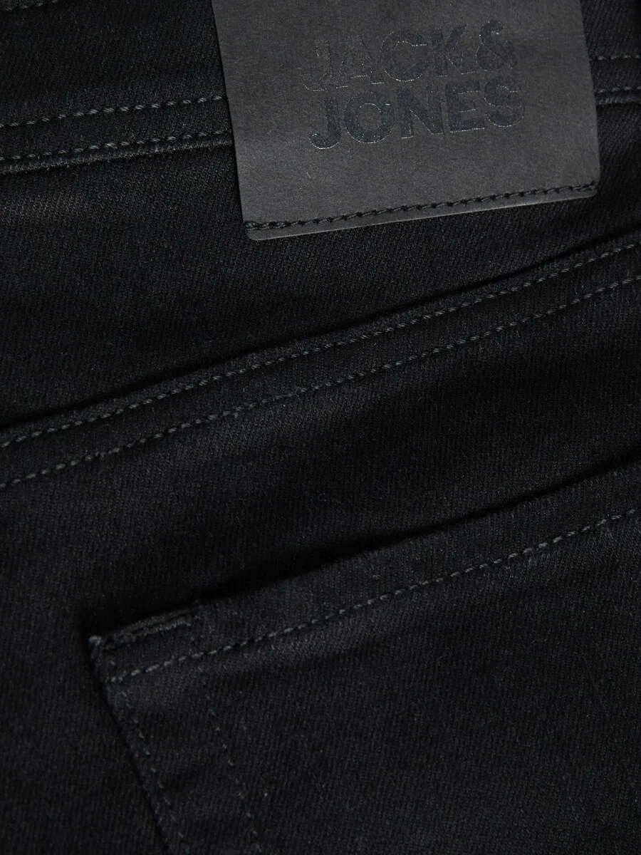 Джинсы Jack & Jones Junior Slim fit 'JJIGlenn JJOriginal' черного цвета — фото 3