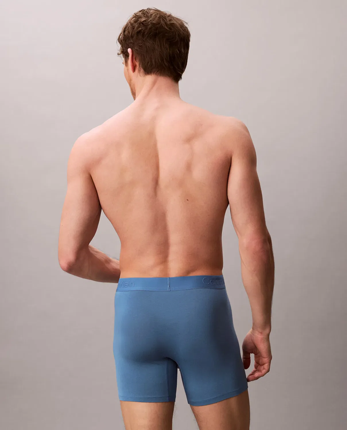 Мужские боксеры с принтом Calvin Klein, Azul — фото 2