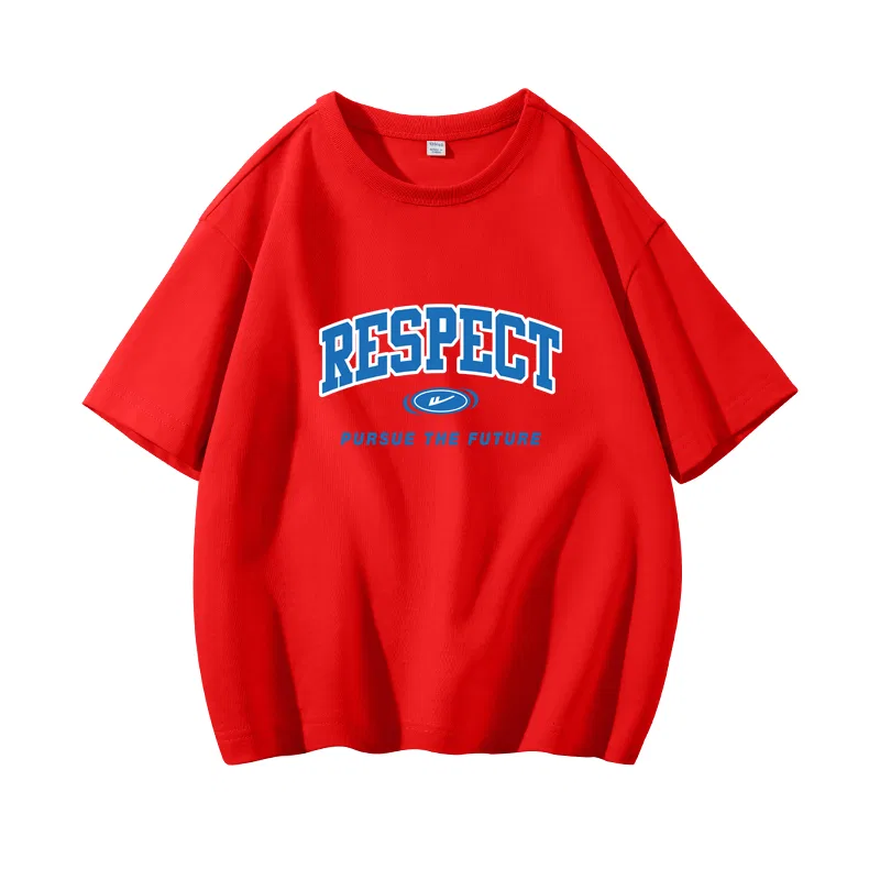 Детская футболка с круглым вырезом Red/H Blue White English WARRIOR