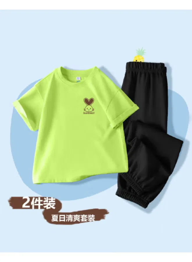Комплект с коротким рукавом и брюками от комаров для девочек Jeanswest, мятный
