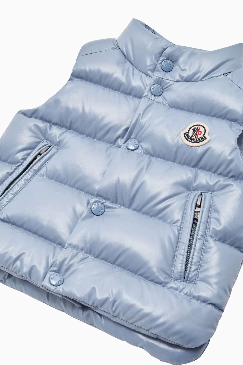 Жилет пуховый Ghany Moncler Enfant, синий — фото 3