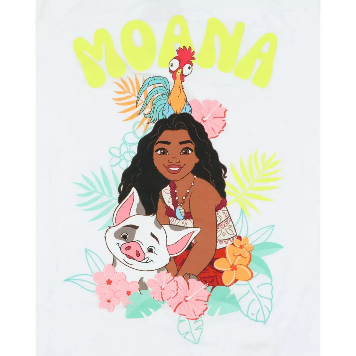 Детская футболка для девочек с принтом Moana 2 Seven Times Six, White — фото 2