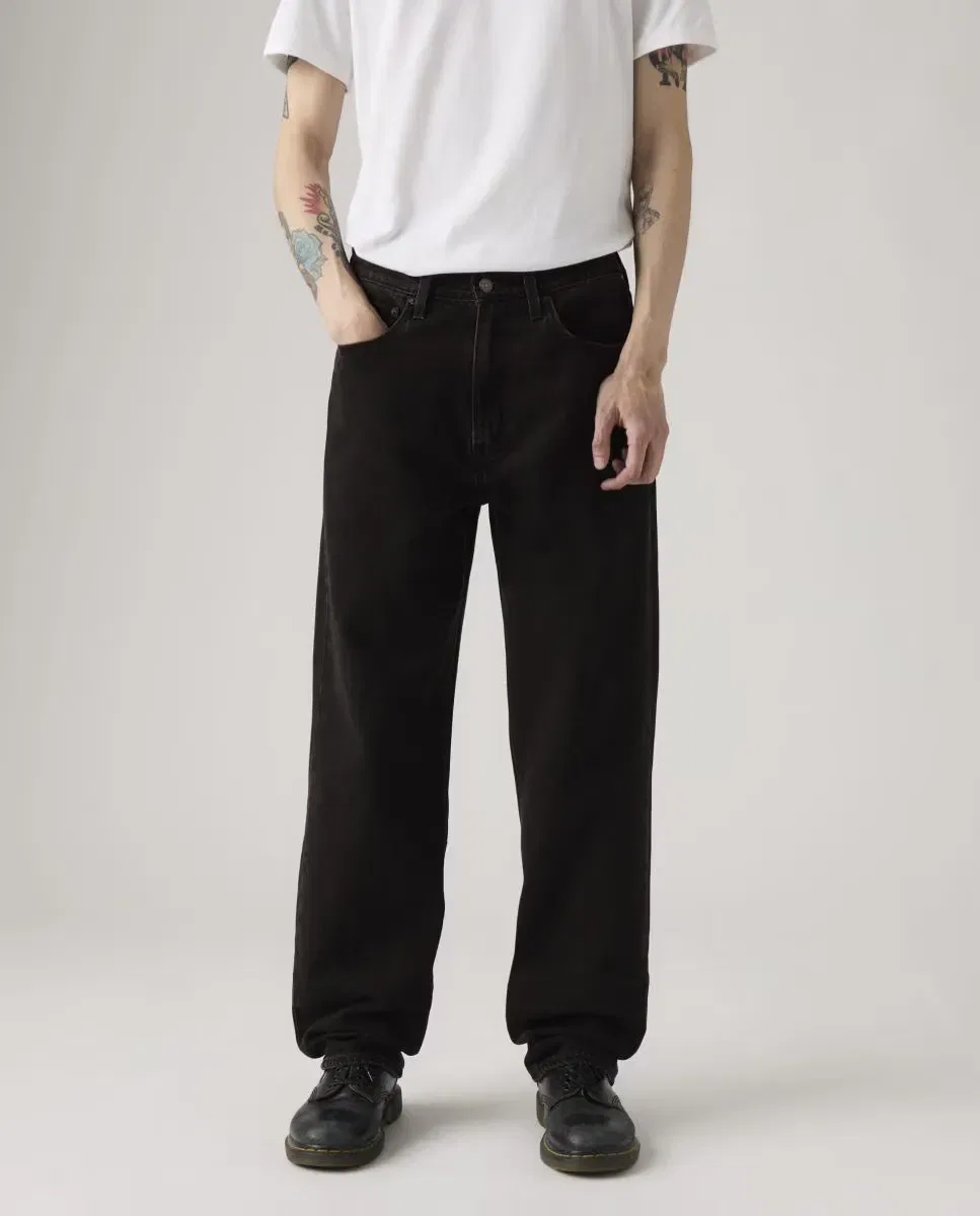 Мужские джинсы свободного кроя 568 Loose Straight Levi's, Negro — фото 2