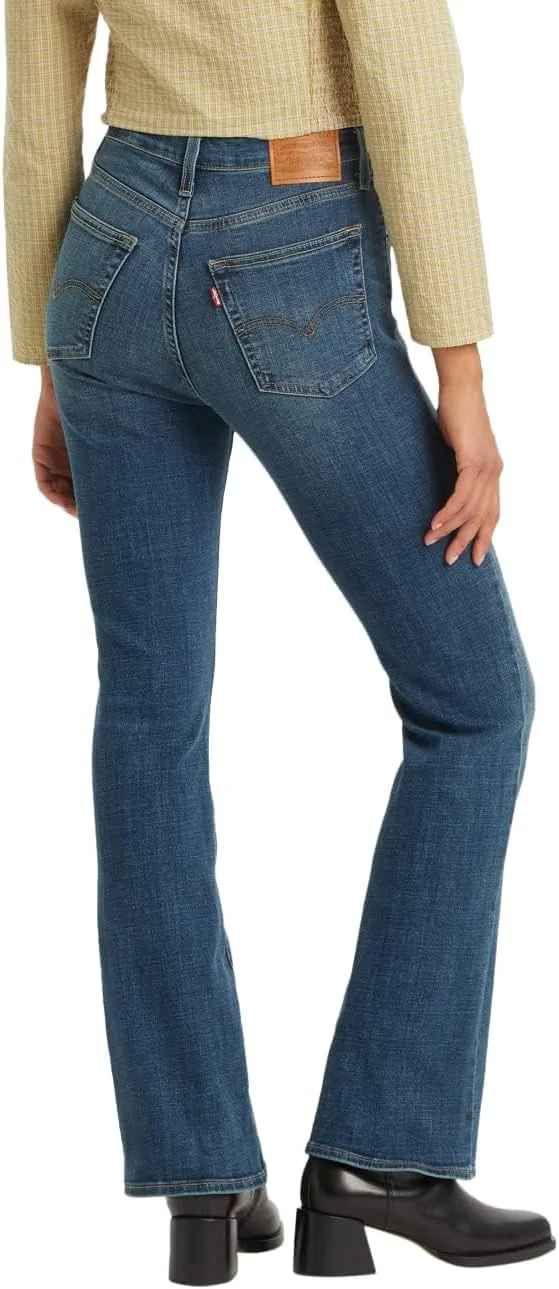 Levi's Women's 725 джинсы с высокой посадкой и расклешенным низом (также доступны в размерах Plus), индиго — фото 2