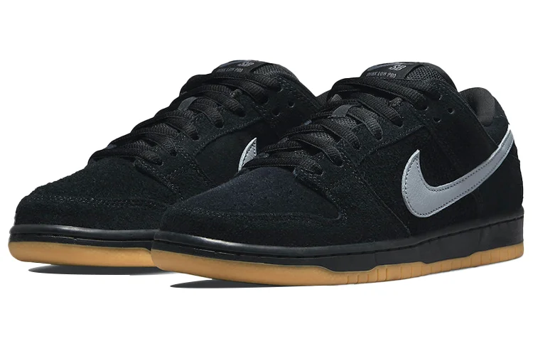 Кроссовки Nike SB Dunk Low, черный/серый — фото 3