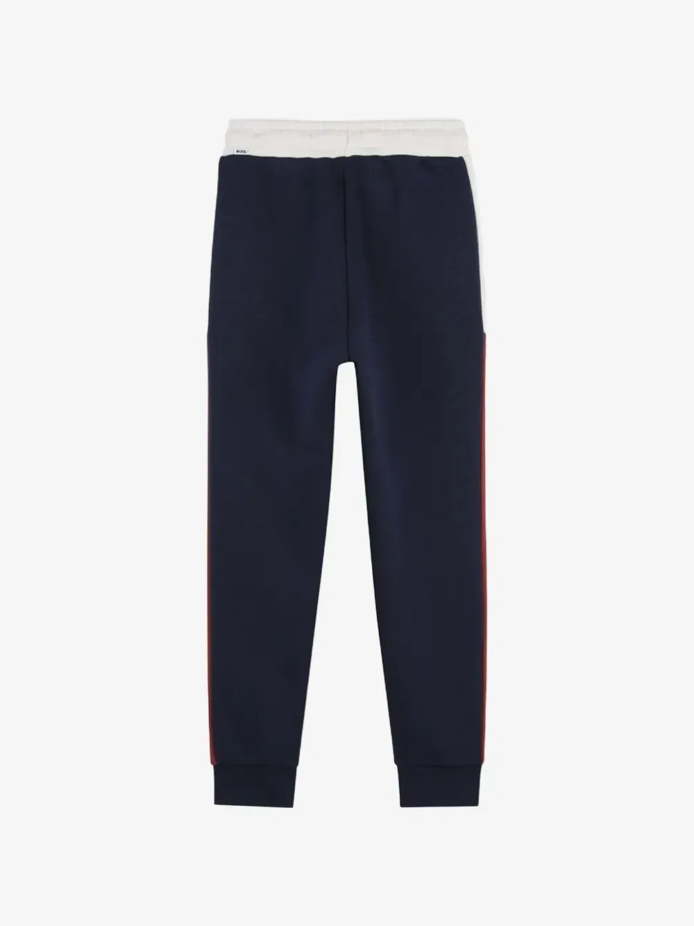 Спортивные брюки с логотипом и вставками BOSS Kidswear, синий — фото 2