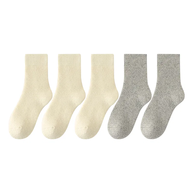 Детские носки с принтом 5 пар Milk White 3+Gray 2 MIIOW, Milk White/Gray