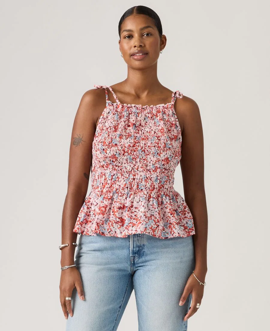 Женский топ без рукавов Levi's Monaco, Laurie Floral Coral Blush