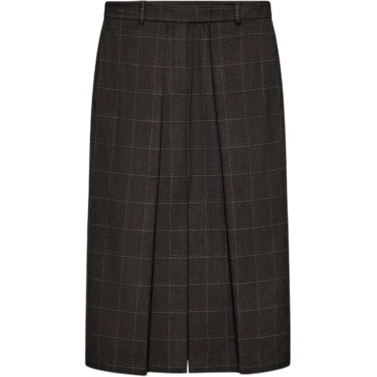 Женская юбка длинная повседневная ZARA, Brown