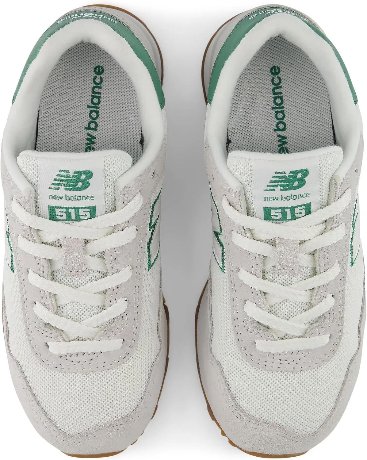 Детские кроссовки на шнуровке 515 Lace New Balance, Grey Matter/Outfield — фото 4