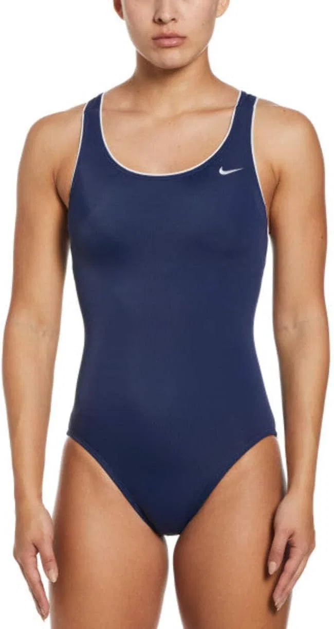 Женский слитный купальник с хлорозащитой Nike, Navy Blue