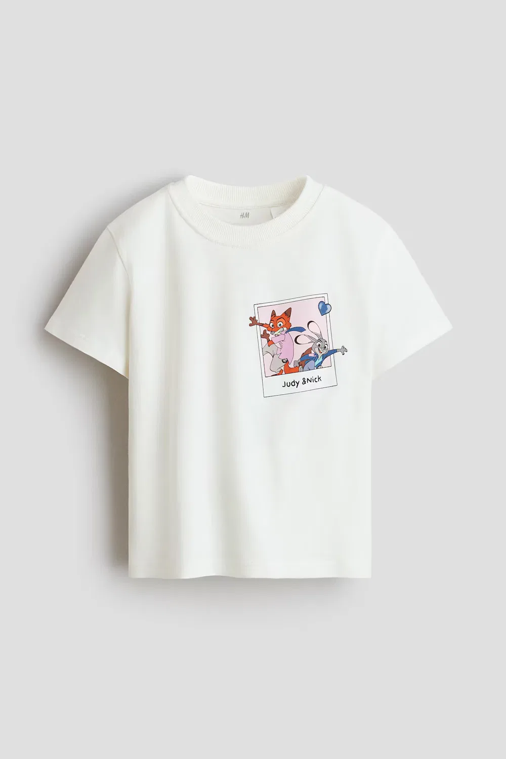 Хлопковая футболка с принтом H&M, Weiß/Zootopia