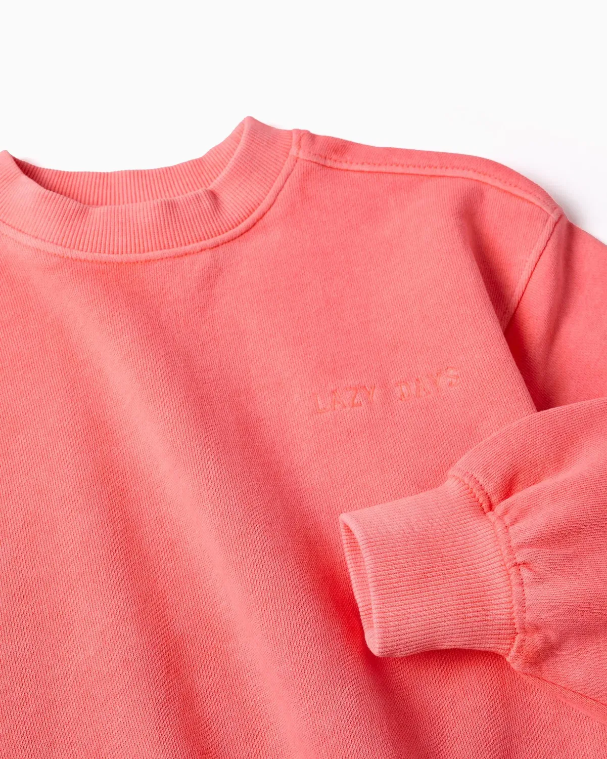 Детская толстовка для девочек с принтом Lazy Days Zippy, Coral — фото 2