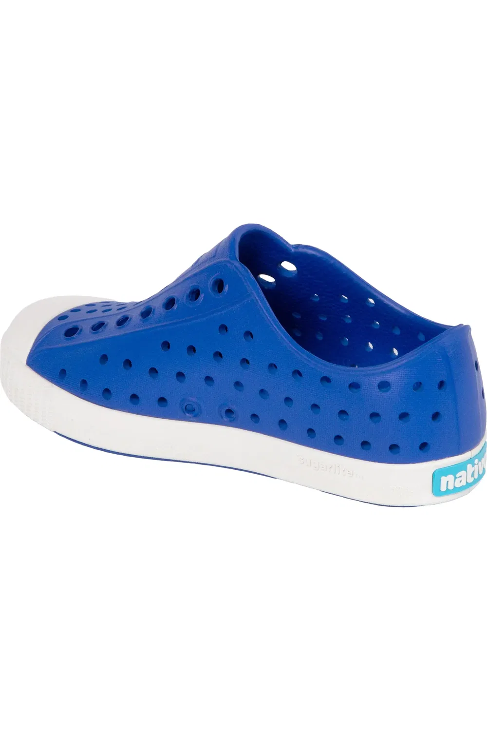 Кеды детские водонепроницаемые Jefferson Slip-On Native Shoes, Uv Blue/Shell White — фото 2