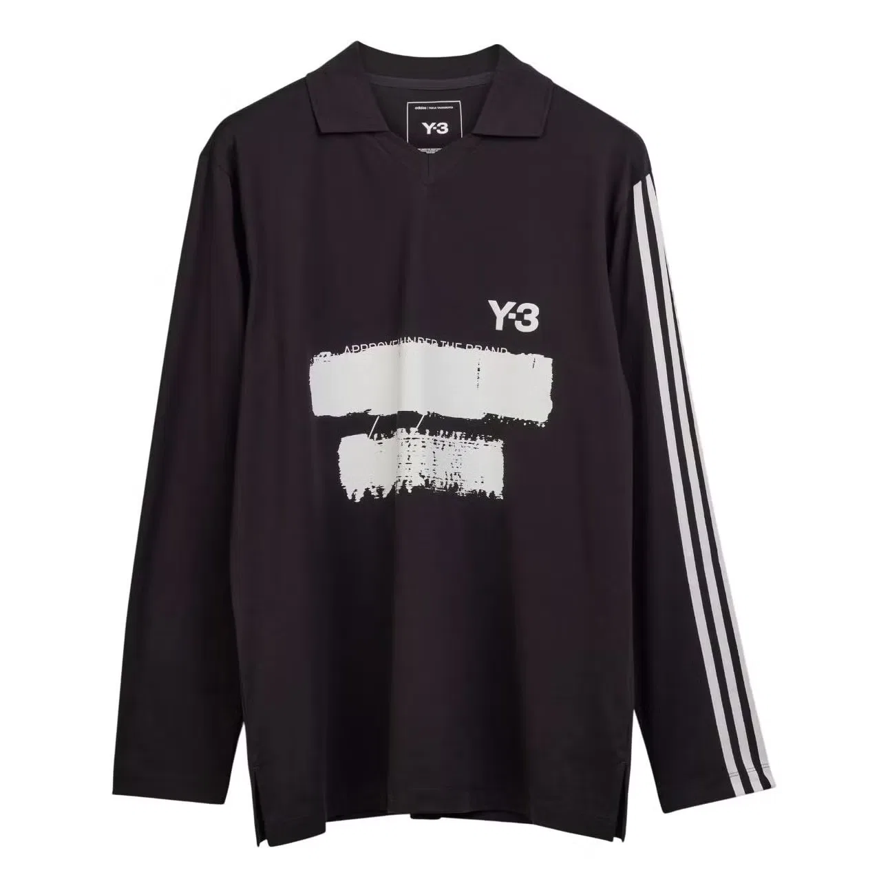 Лонгслив с графическим логотипом Y-3 Adidas, черный
