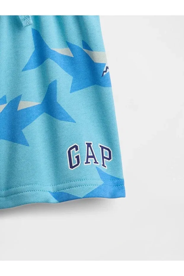 Детские шорты для мальчиков хлопковые Gap, Light Blue-001 — фото 2
