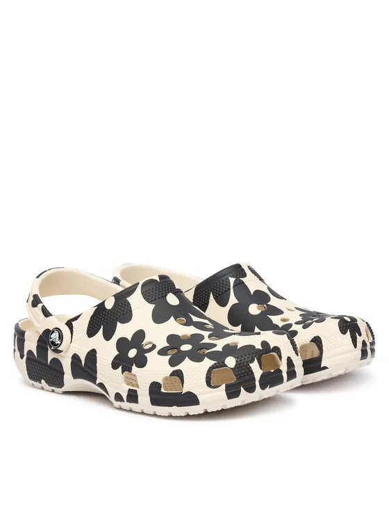 Шлепанцы Classic Pop Petals Clog K Crocs, мультиколор — фото 2