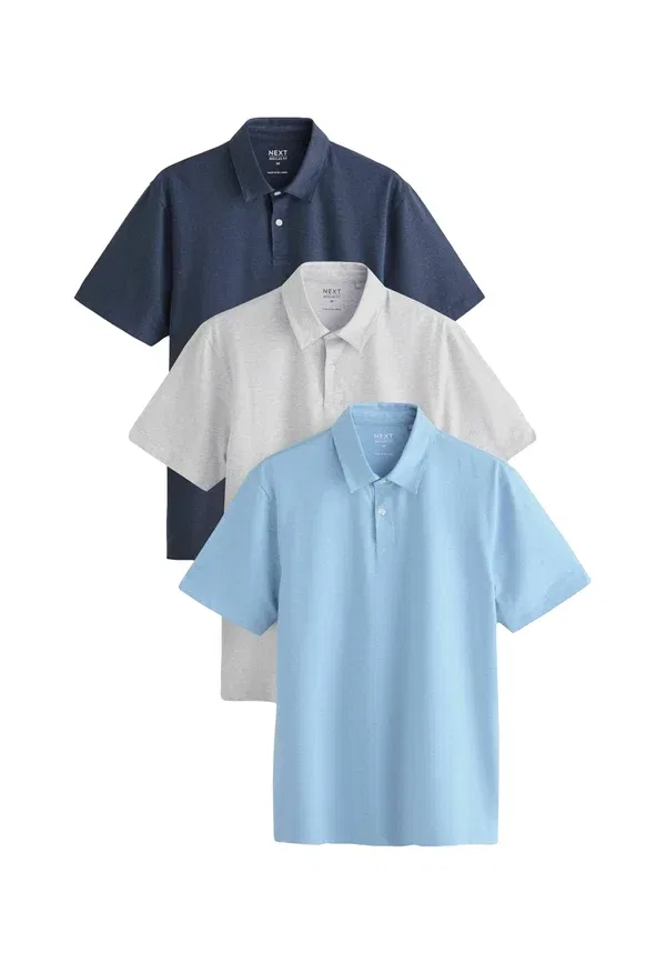 Футболка поло хлопок Polos three pack Next, синий