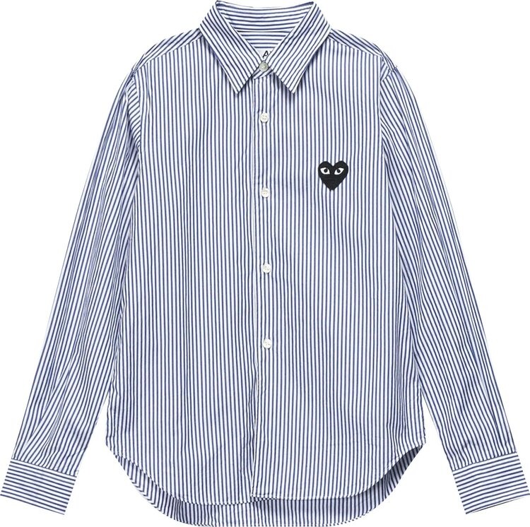 

Рубашка Comme des Garçons PLAY Stripe Woven Shirt 'Blue', синий