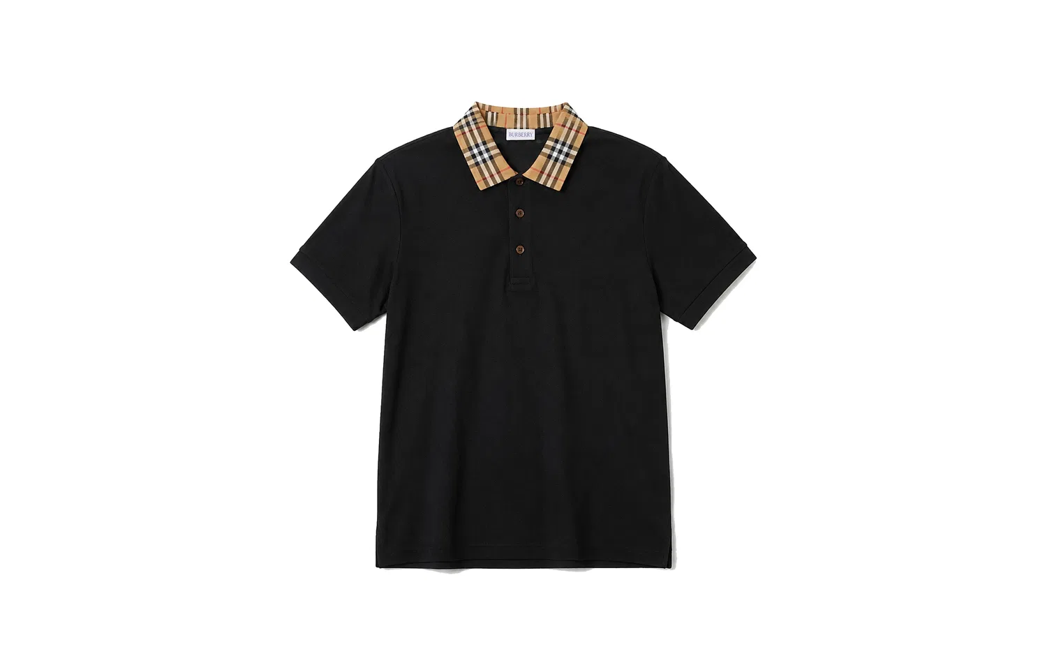 Мужское поло с коротким рукавом, прямой крой Polo, Burberry, Light Brown Ink Black