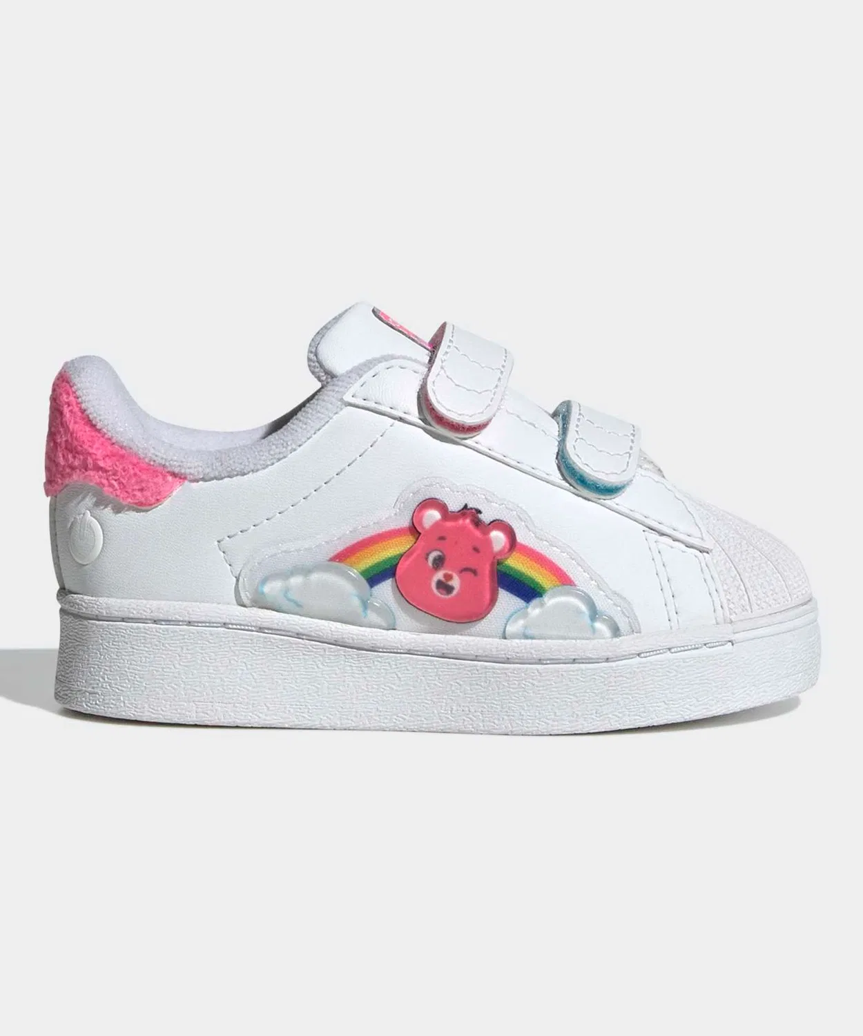 Детские кроссовки с LED-подсветкой Care Bears SST Adidas, Белый