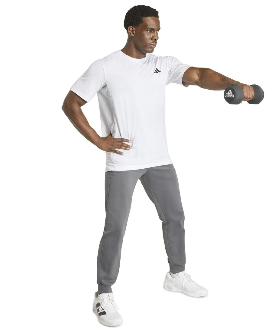 Футболка с технологией climacool и принтом Designed for Training Essentials adidas, White — фото 2
