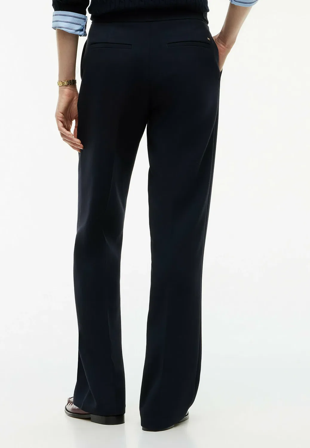 Брюки-Клеш с золотистыми пуговицами Tommy Hilfiger, Dark Blue — фото 3