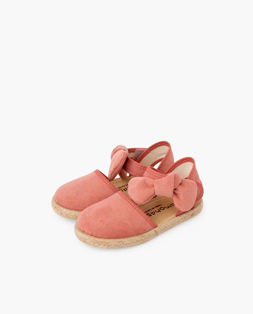 Детские эспадрильи для девочек с принтом Lazo Suede Pisamonas, Rosa — фото 2