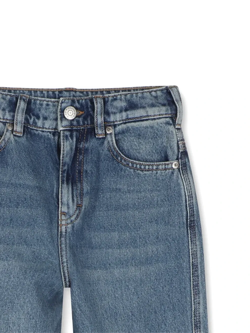 Прямые джинсы с нашивкой-логотипом Zadig & Voltaire Kids, синий — фото 3