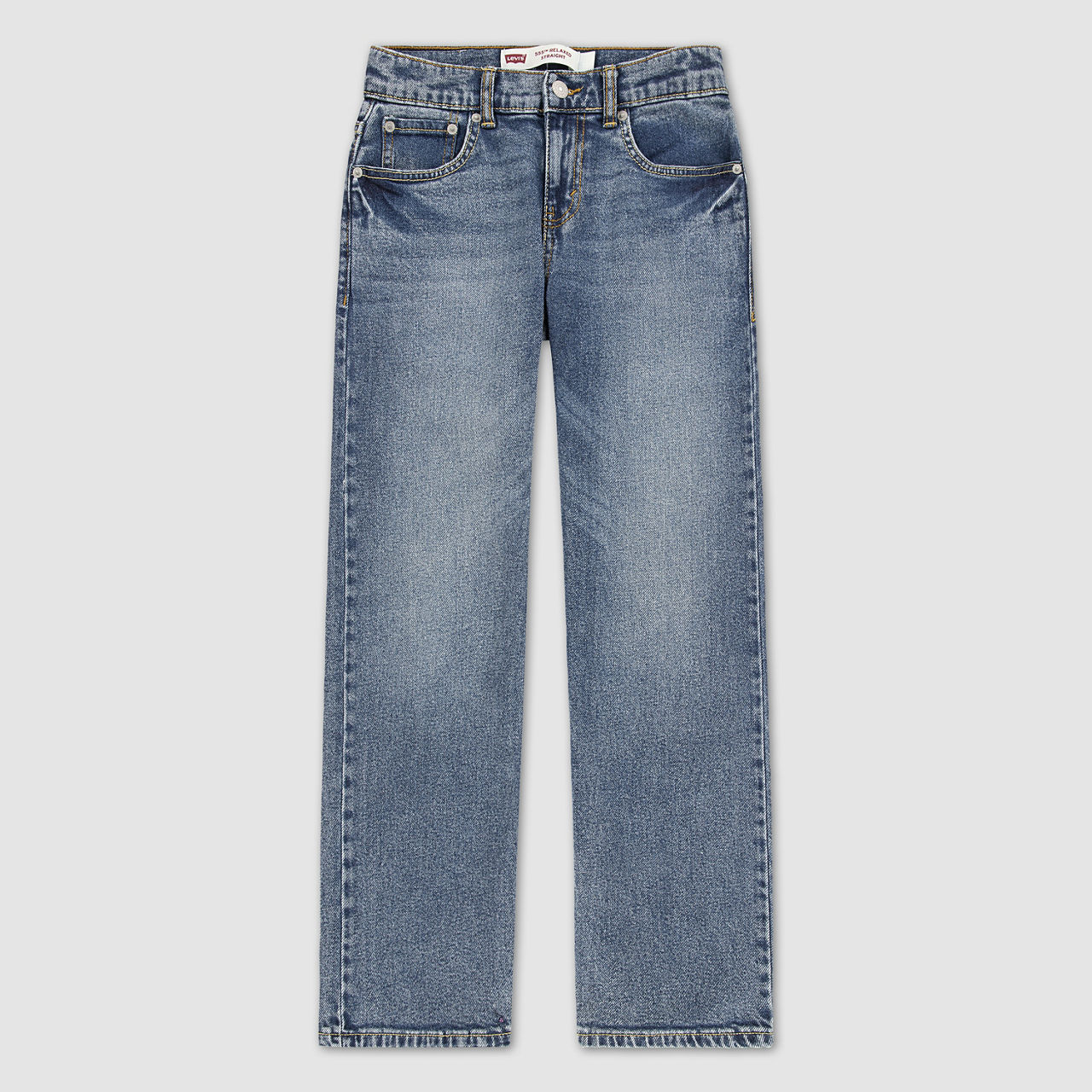 555 Свободные прямые джинсы для мальчиков 8–20 лет Levi's, Burbank - Medium Wash — фото 4