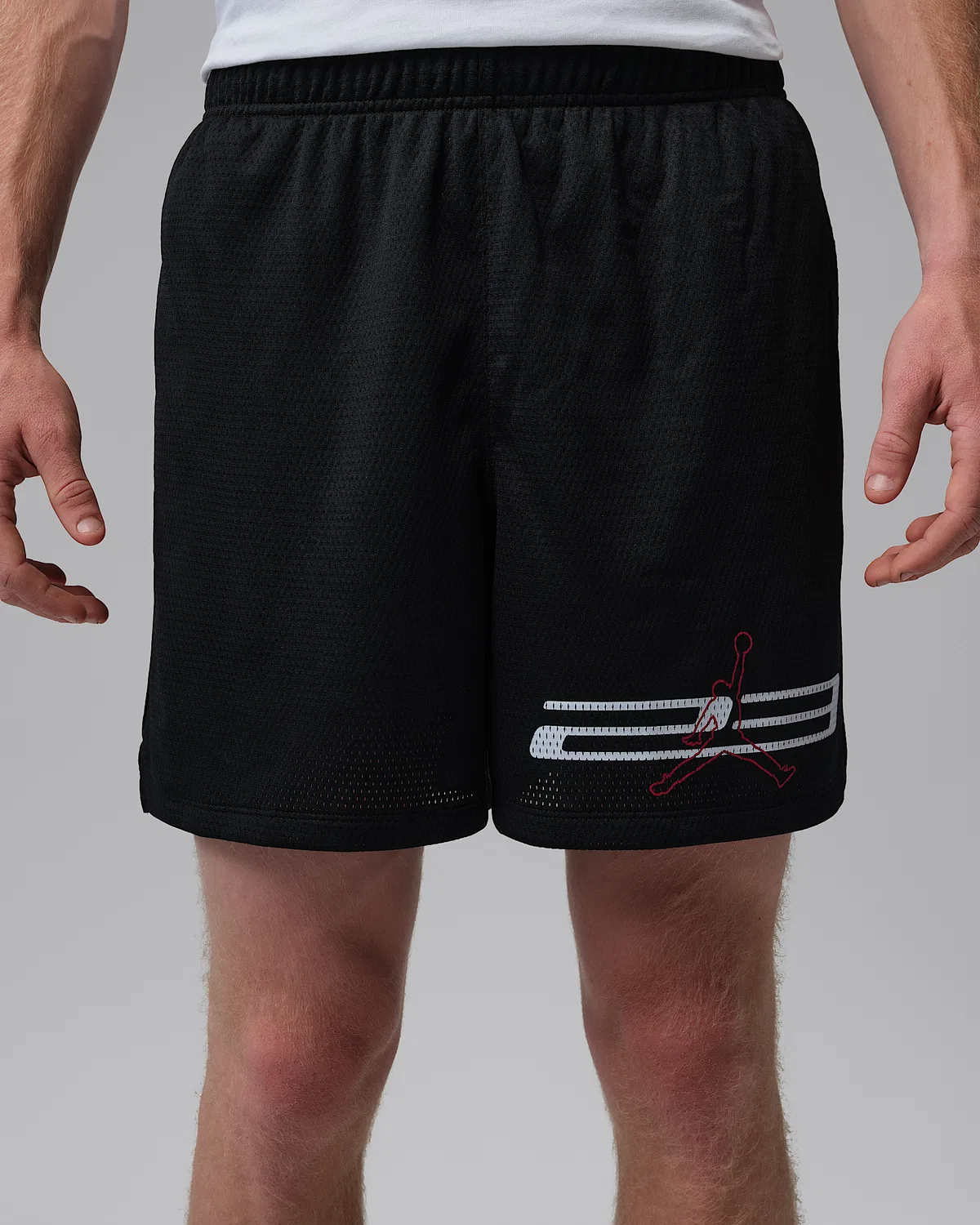 Мужские шорты Jordan Dri-FIT Mesh Graphic, Black — фото 2