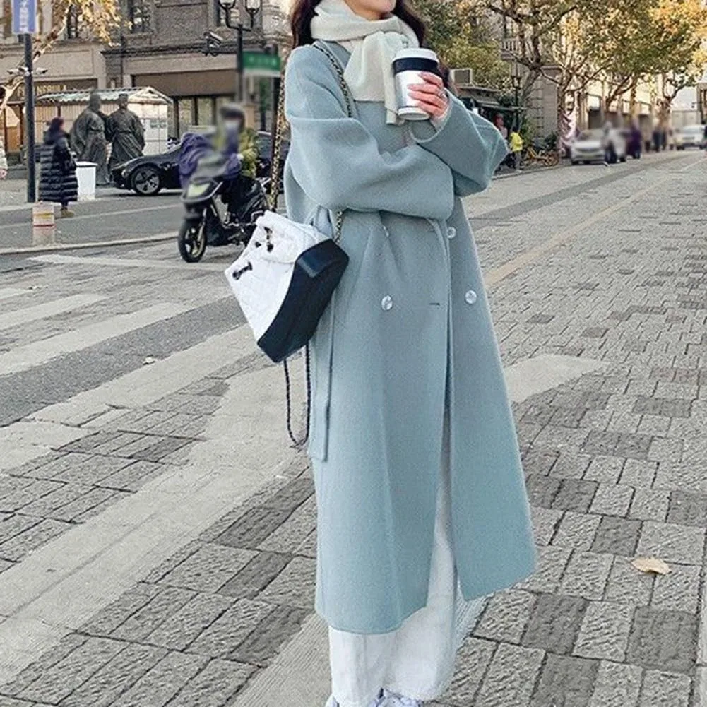 Женское пальто свободного кроя Hepburn, Blu — фото 4