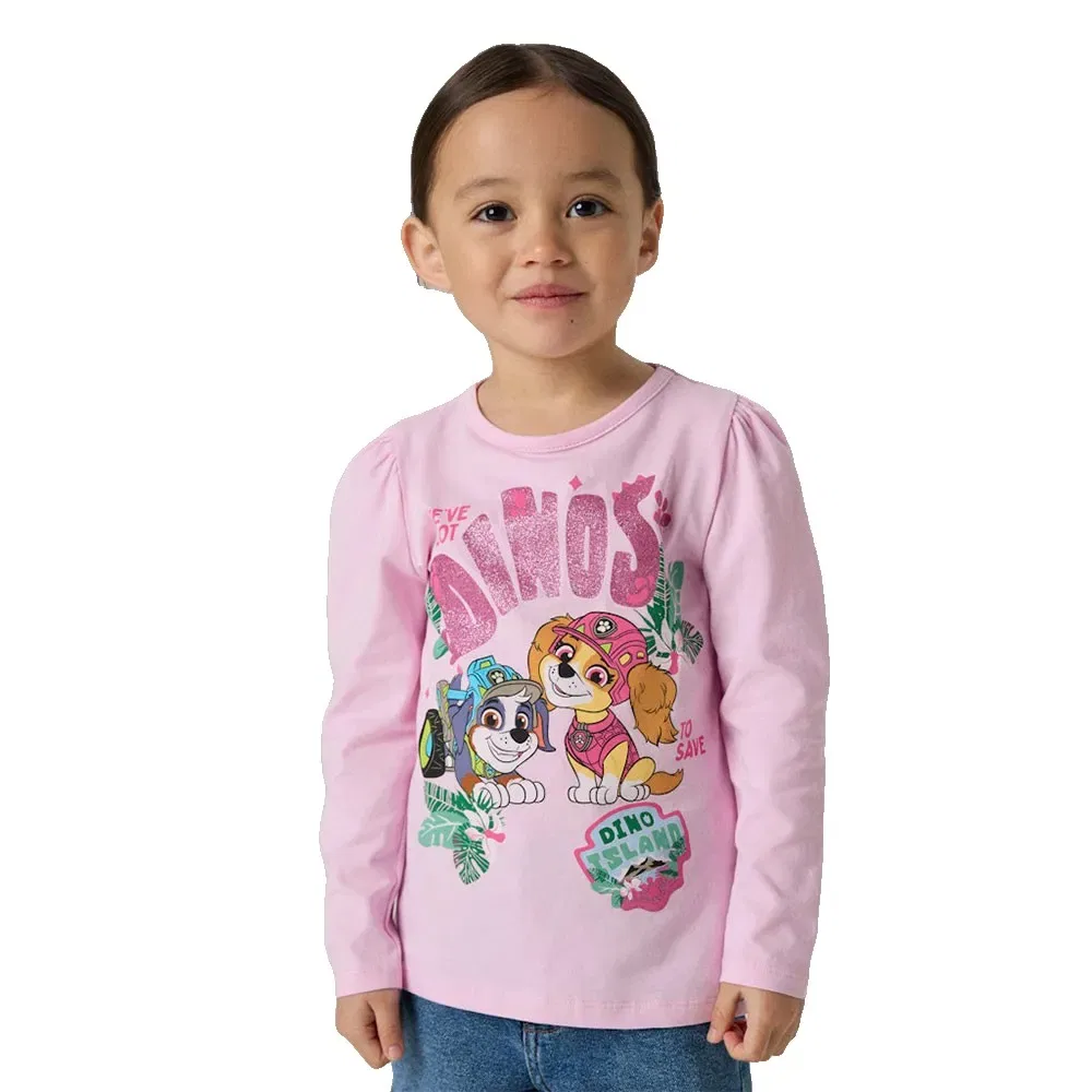 Детская футболка для девочек с длинным рукавом Jette Paw Patrol Name it, Pink