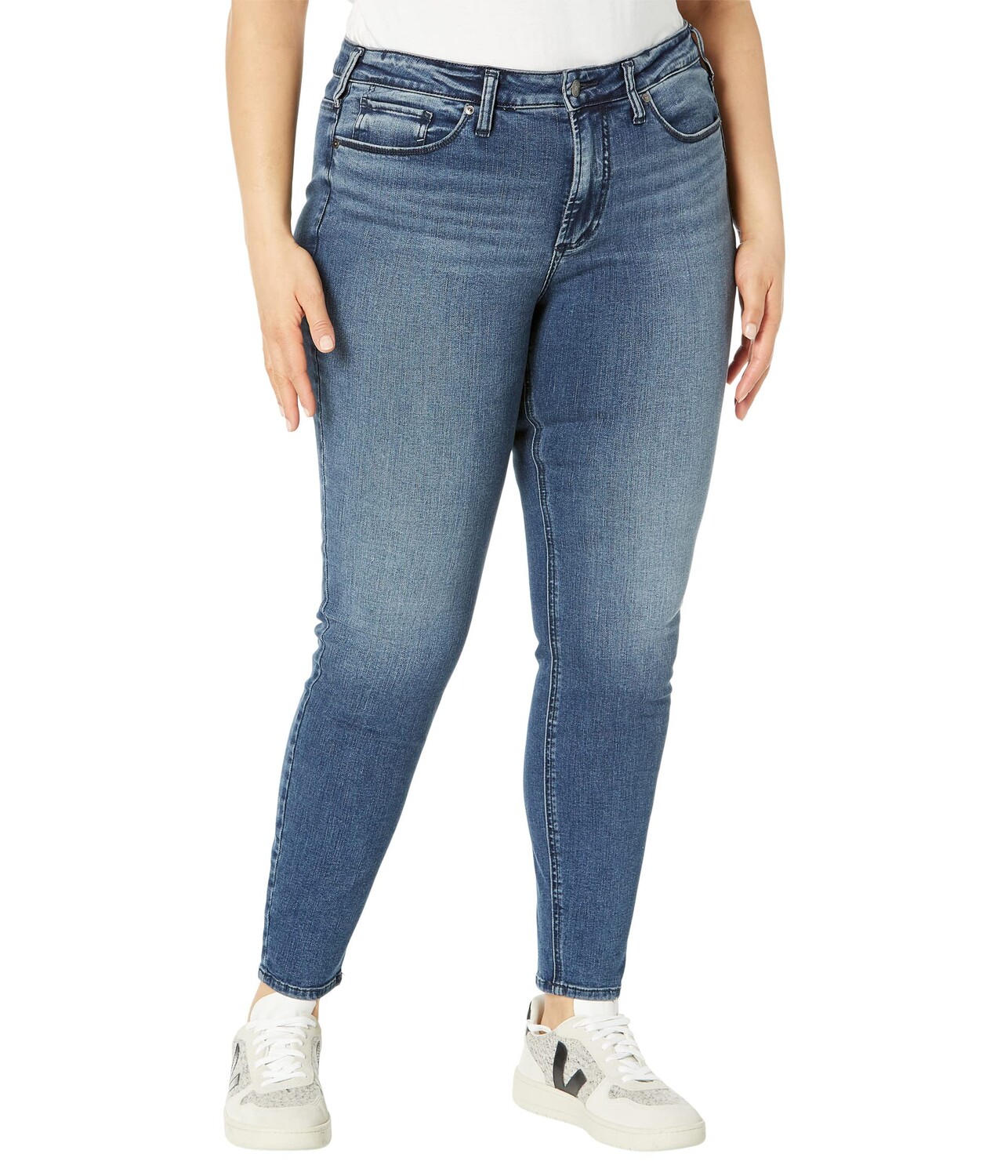 

Джинсы Silver Jeans Co., Plus Size Most Wanted Skinny Jeans W63022EDB364