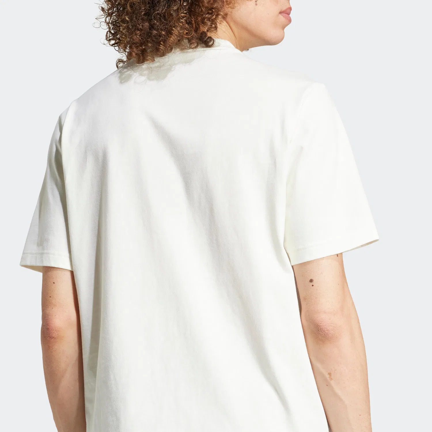 Мужская футболка с коротким рукавом T-Shirt Herren weiß Adidas, Weiss — фото 4