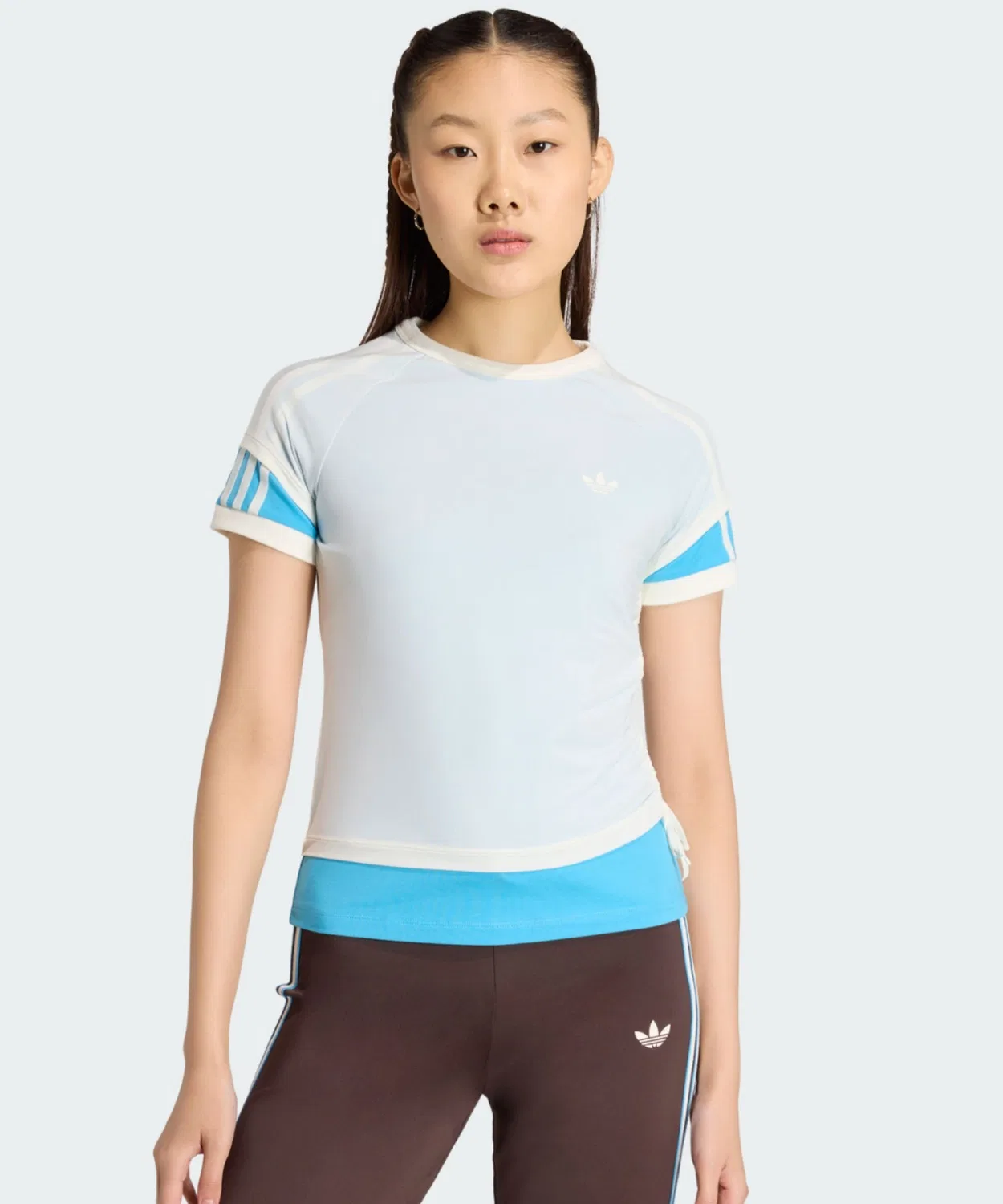 Женская футболка с длинным рукавомDouble Layer Cari T-Shirt Adidas Originals, White