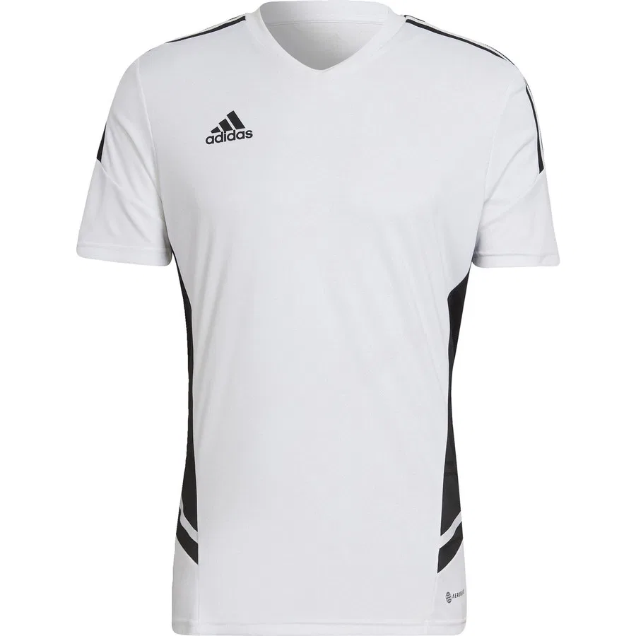 Спортивная футболка с вентиляцией Condivo 22 Jersey adidas, Бело-черный — фото 3