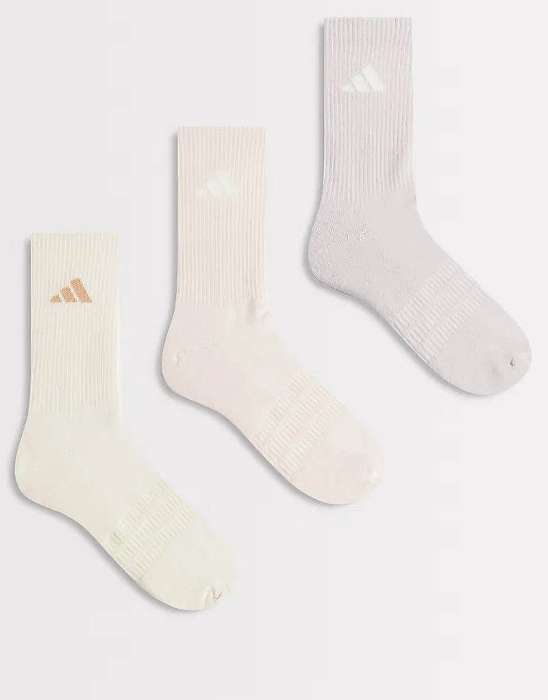 Носки пастельные 3 шт Adidas Training Essentials, пастельный