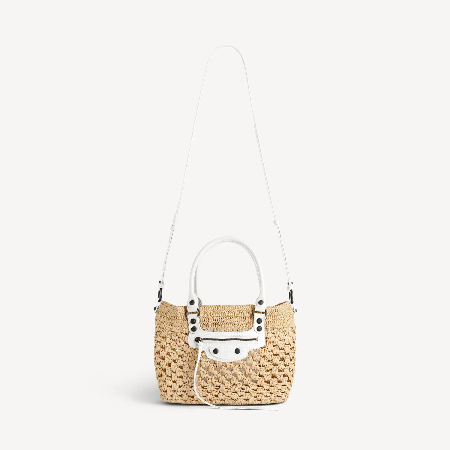 Женская сумка Le City Basket Small в цвете натуральный/оптический белый BALENCIAGA — фото 4