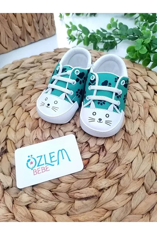 Детские ботинки для девочек с принтом Pati print Pamily Baby, Green