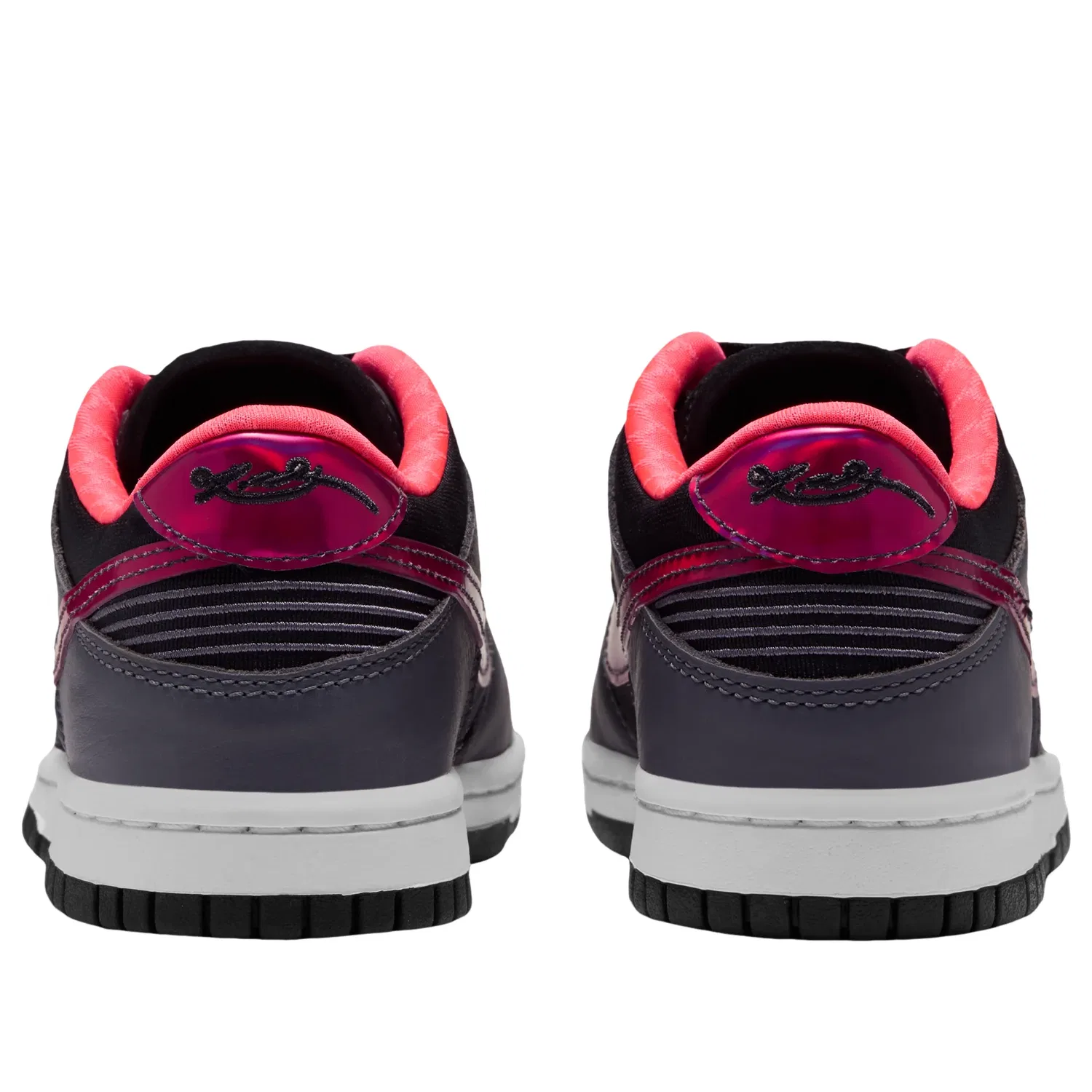 Детские кроссовки с текстильным верхом Dunk Low Protro 'Black Hot Punch' Nike, Black/Hot Punch/Multi-Color — фото 4