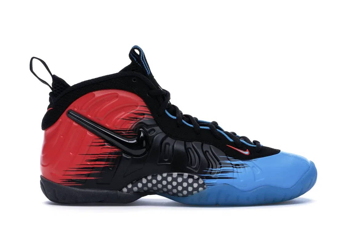 Детские кроссовки Lifestyle Nike Air Foamposite Pro, Vivid Blue/Black-Light Crimson