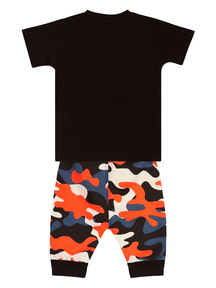 Комплект «Wild Camo» в черном цвете Denokids — фото 2