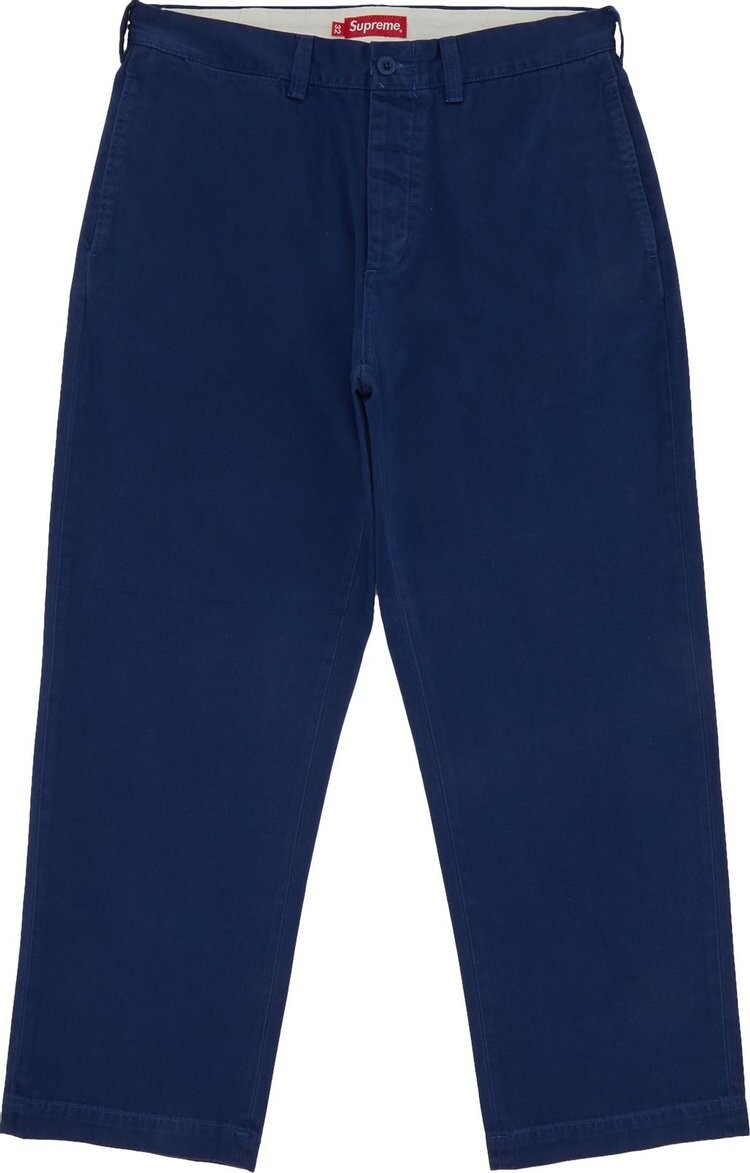 

Брюки Supreme Chino Pant 'Light Navy', синий