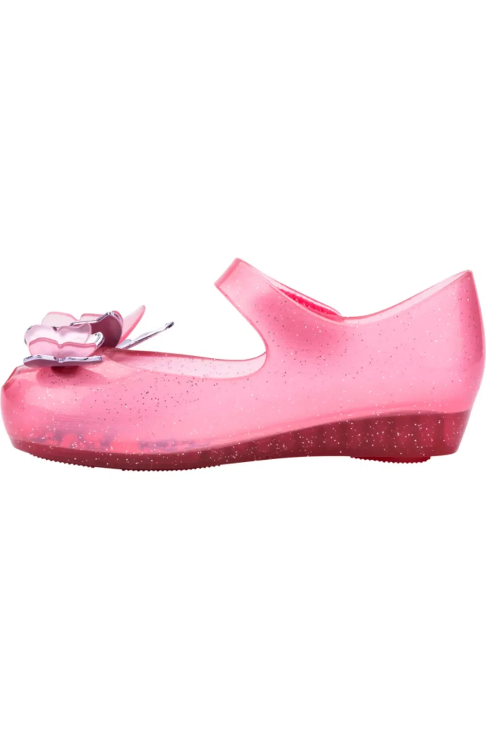 Детские туфли Мэри Джейн с бабочками Ultragirl Mini Melissa, Glitter Pink — фото 4