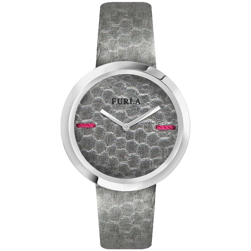 

Серые кожаные часы Furla