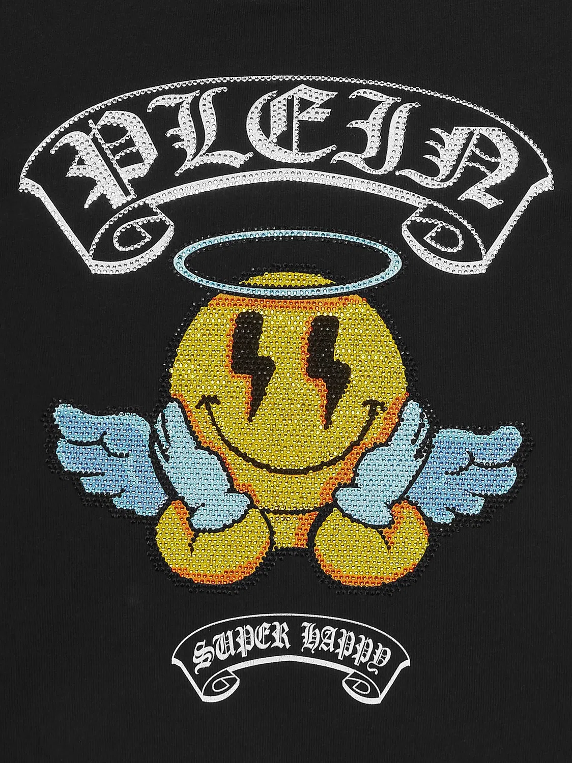 Футболка с улыбкой Philipp Plein, черный — фото 2