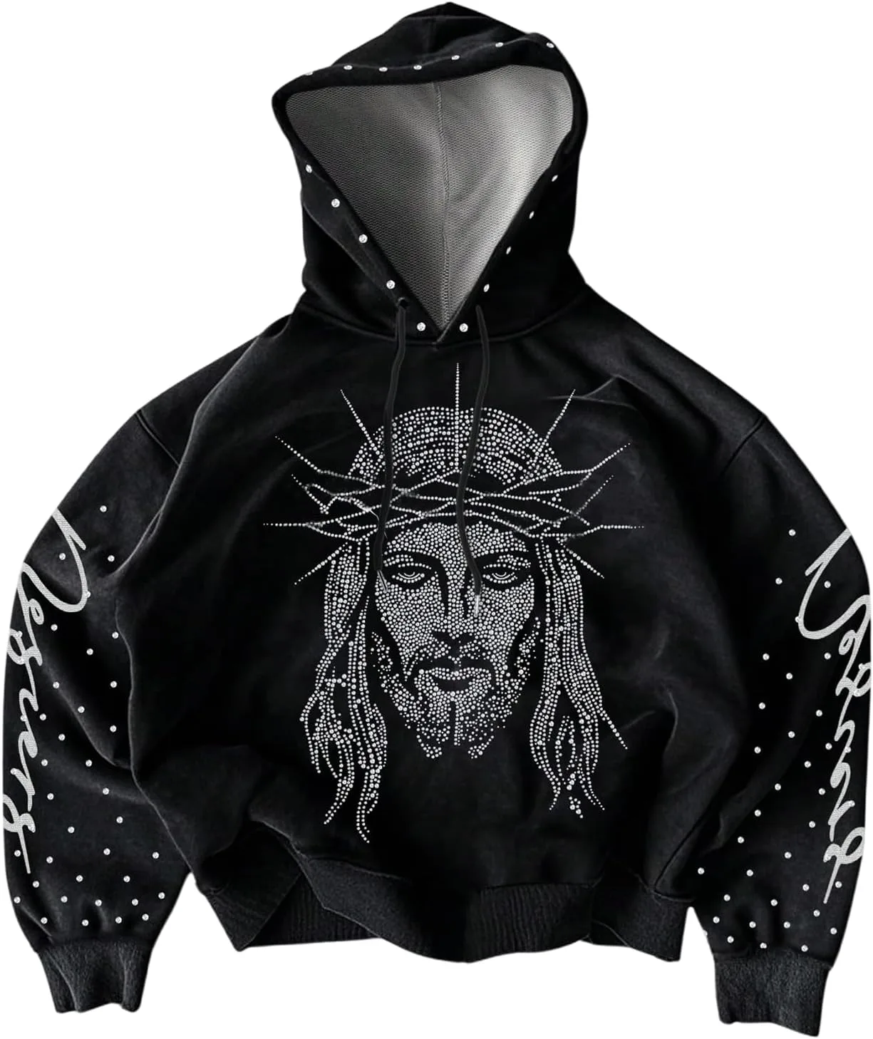 

Флисовый худи Floerns Y2k с принтом